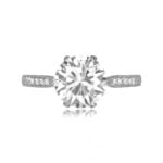 Vintage 2.00 carat Diamond ring with Engraved shank Provo Ring 15492