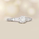 Art Deco 0.53 carat center Old European Cut Diamond Kirtley Ring, Circa 1925 15723