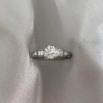 Diamond Center J color and VS2 clarity Kirtley Ring White Backdrop f5 15723