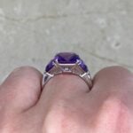 Argyle Ring with rillion cut amethyst stones