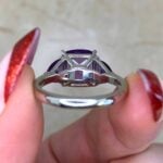 Argyle Ring featuring a 2.22 carat prong-set cushion cut stone