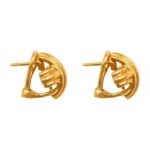 ribbed x designed tiffany and co. earrings 18k yellow gold Tiffany Earrings 15846