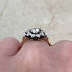 Old European Cut Diamond Engagement Ring J Color VS1 Clarity F3 15869