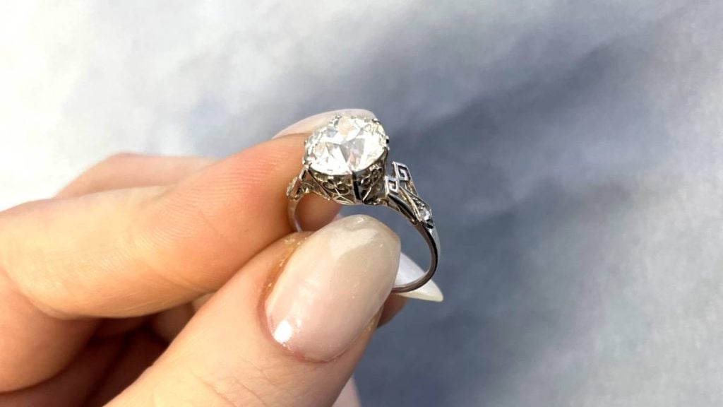 Celtic Style Motif Filigree Ring