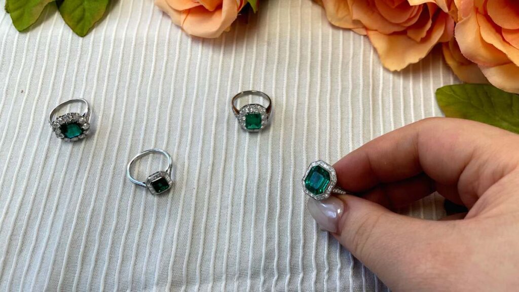 No-Oil Colombian Emerald Rings Investment Level
