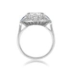 4.22 carat center Diamond and Sapphire detailing Marmora Ring SM3385