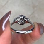 Firestone Ring decorated with an open work design