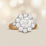 GIA 1.50ct Old European Cut Diamond Cluster Monaco Ring 15250 artistic photo