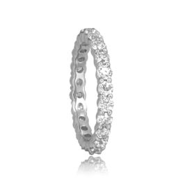 Old Cut Diamond shared prong Eternity band Rulison Band 15824