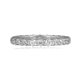 1.15 carat diamond shared prong setting eternity style band Rulison Band 15824