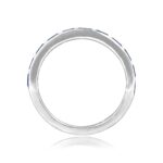 Half Eternity French Cut Sapphire Ouray Band 3mm 15837