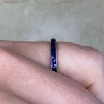 French-Cut Sapphires Side Finger Ouray Band f4 15838