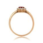 Victorian GIA Ruby and Diamond Alcova Ring, Circa 1880 15864