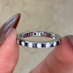 Platinum Diamond and Sapphire Wedding Band with 0.40 carat TDW f6 15876