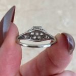 Cluster of Diamonds with Open Lace-Work Back View f6 15880