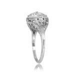 Engraved ring with Center Diamond Cluster Walworth Ring 15881