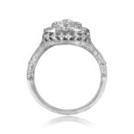 Center Cluster with Square Halo Diamond Deloit Ring 15882