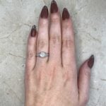 0.29 carat Diamond Cluster Filigree Hand Marilla Ring f1 15883