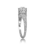 detailed filigree work design diamond cluster ring Marilla Ring 15883