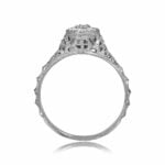centr diamond cluster ring with detailed filigree design Marilla Ring 15883