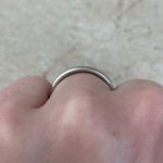 plain Tiffany wedding band handcrafted in platinum