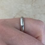 Tiffany wedding band handcrafted with a polished finish