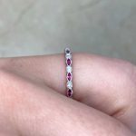 Yardley Band with prong set diamonds in a box setting