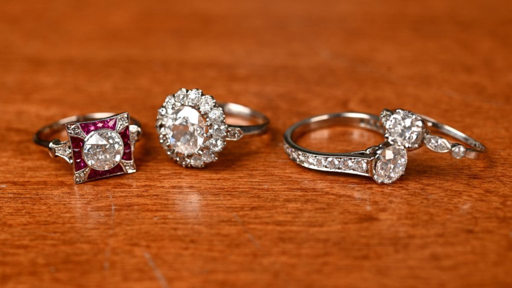 F Color Diamond Rings