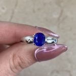 1.70 carat cushion french imported kashmir sapphire ring Glenside Ring HER056