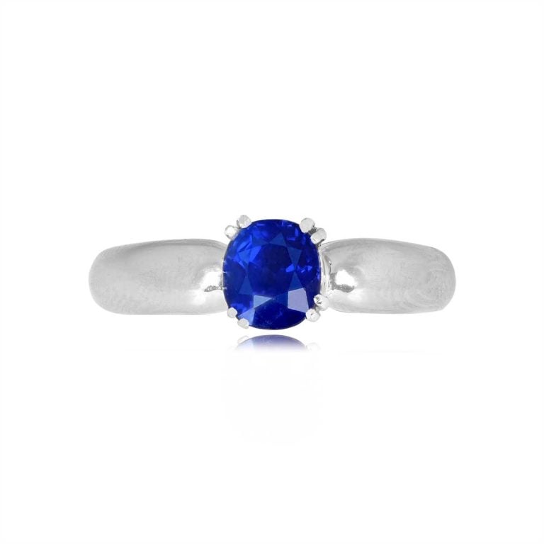 Vintage 1.70ct Kashmir Sapphire Glenside Ring, Circa 1970
