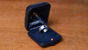 Men Engagement Ring in Box Designed by Estate Diamond Jewelry