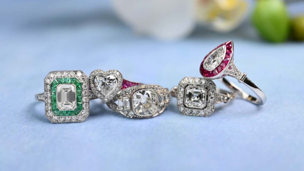 Non standard shapes for center diamond engagement rings