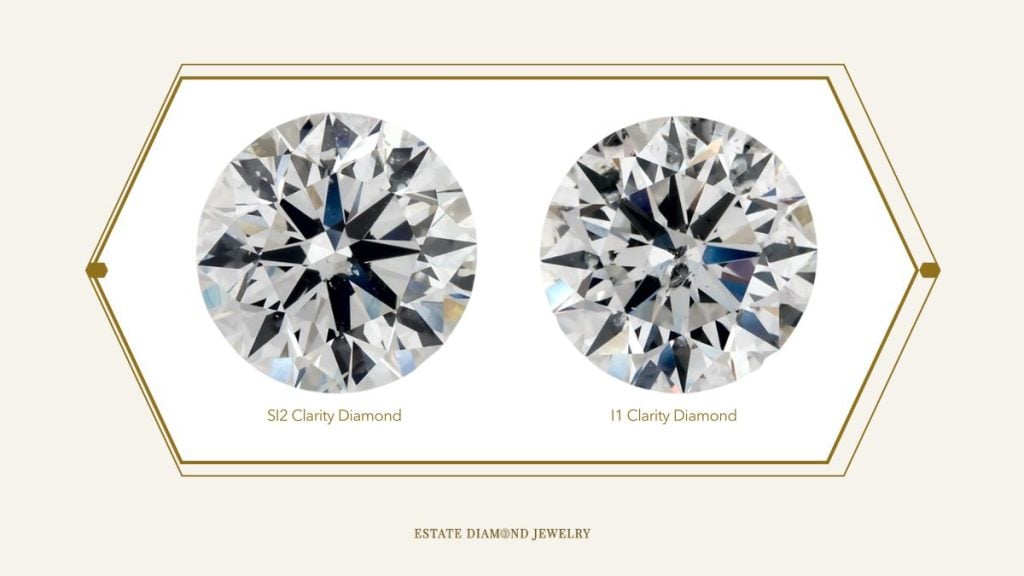 SI2 clarity diamond vs I1 Clarity diamond
