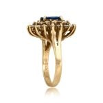 Vintage ring with a center 1.08ct Oval Sapphire and Diamond Bethera Ring, Circa 1800 15811