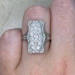 1.37 carat Total Old European Cut Diamond Ring Finger 15893 f2