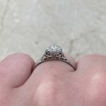 0.38 carat TDW Diamonds Set in Oval-Bezel Setting Basket f3 15901