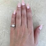 GIA-certified 1.17ct Old European cut center diamond Hand Picture f1 15905