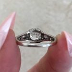 Diamond Center J Color VS2 Clarity Pomfret Ring Circa 1910 Back f6 15905