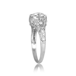 Edwardian Era GIA certified 1.17 carat Diamond Pomfret Ring, Circa 1910 15905