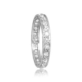 Art Deco era Diamond Platinum eternity Ellendale Band, Circa 1920 2.8mm 15908 / 15909