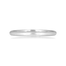 plain platinum wedding band with polished finished Compton Band 15911