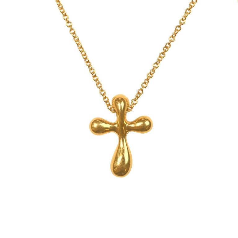 Tiffany T Shape Yellow Gold Necklace