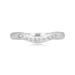 Elsa Peretti for Tiffany diamond notch wedding band Tiffany Notch Band 15927