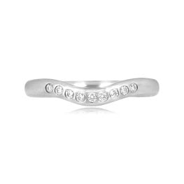 Elsa Peretti for Tiffany diamond notch wedding band Tiffany Notch Band 15927