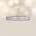 Tiffany Platinum Engraved Wedding Band 15928 artistic photo