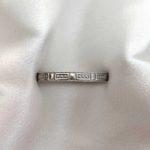 Tiffany band handcrafted in platinum