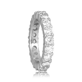 platinum band with Shared Prong Diamond Eternity Tillman Band 3.25mm 15929