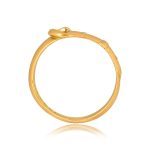 English Victorian era Buckle Ring with diamond detail , Circa 1880 15934