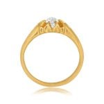 Victorian era ring with a Floral Diamond Faison Ring, Circa 1890 15935