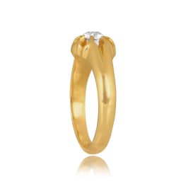 Victorian Floral yellow gold Diamond Faison Ring, Circa 1890 15935